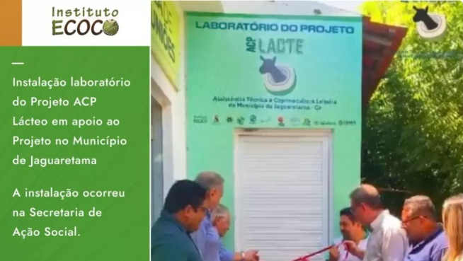 Instalação do laboratório do Projeto ACP Lacte